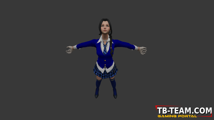 [CS 1.6] Model - Blue School Girl