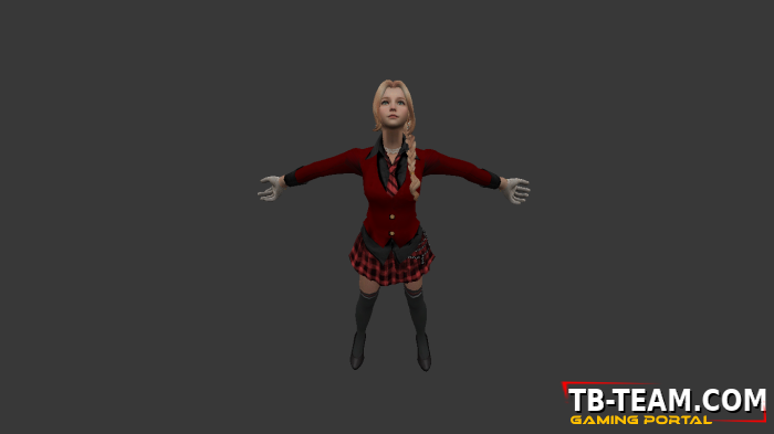 [CS 1.6] Model - Red School Girl