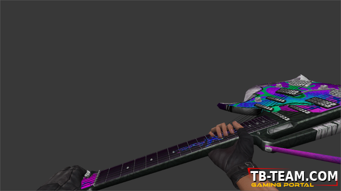 [CS 1.6] Knife Model - Neon Skull Axe Guitar