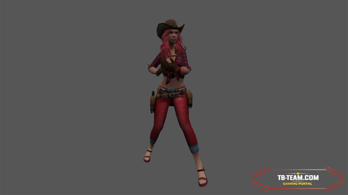 Player Model - Red Rodeo Girl  For CS 1.6