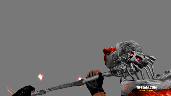 Knife Model - Red Toxic Warhammer For CS 1.6